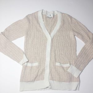 Forever 21 soft pink & ivory cardigan sweater